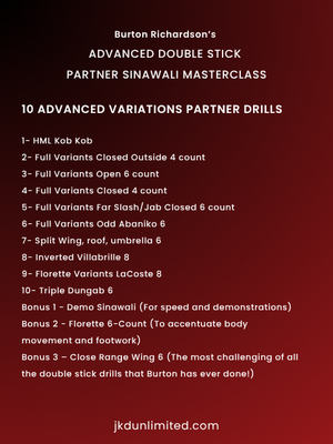 Advanced Double Stick Partner Sinawali Masterclass